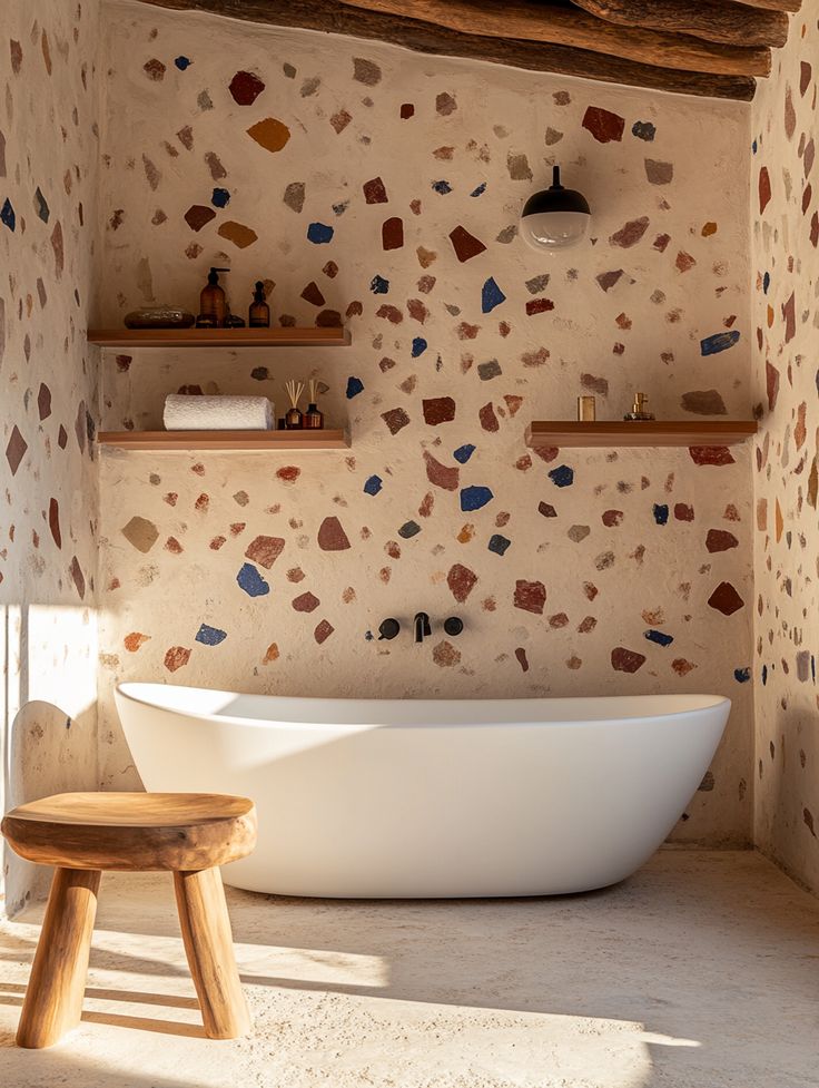 Beautiful Terrazzo bathtub designs